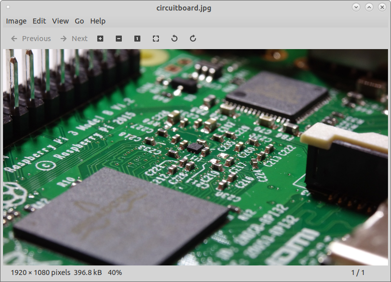 Eye of MATE Display of Circuit Board Image
