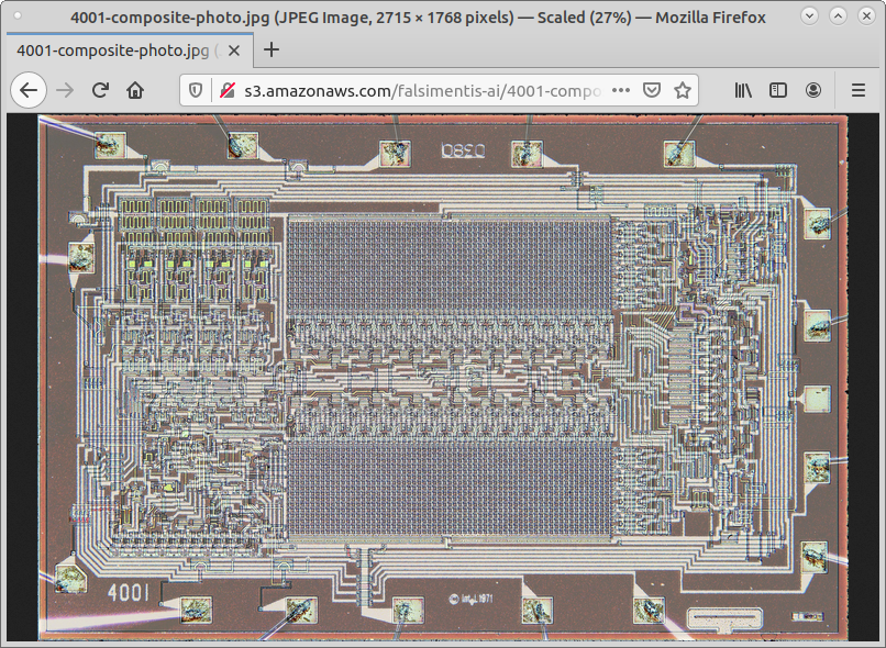 Firefox display of processor schematic image labeled 4001 in the bottom left corner